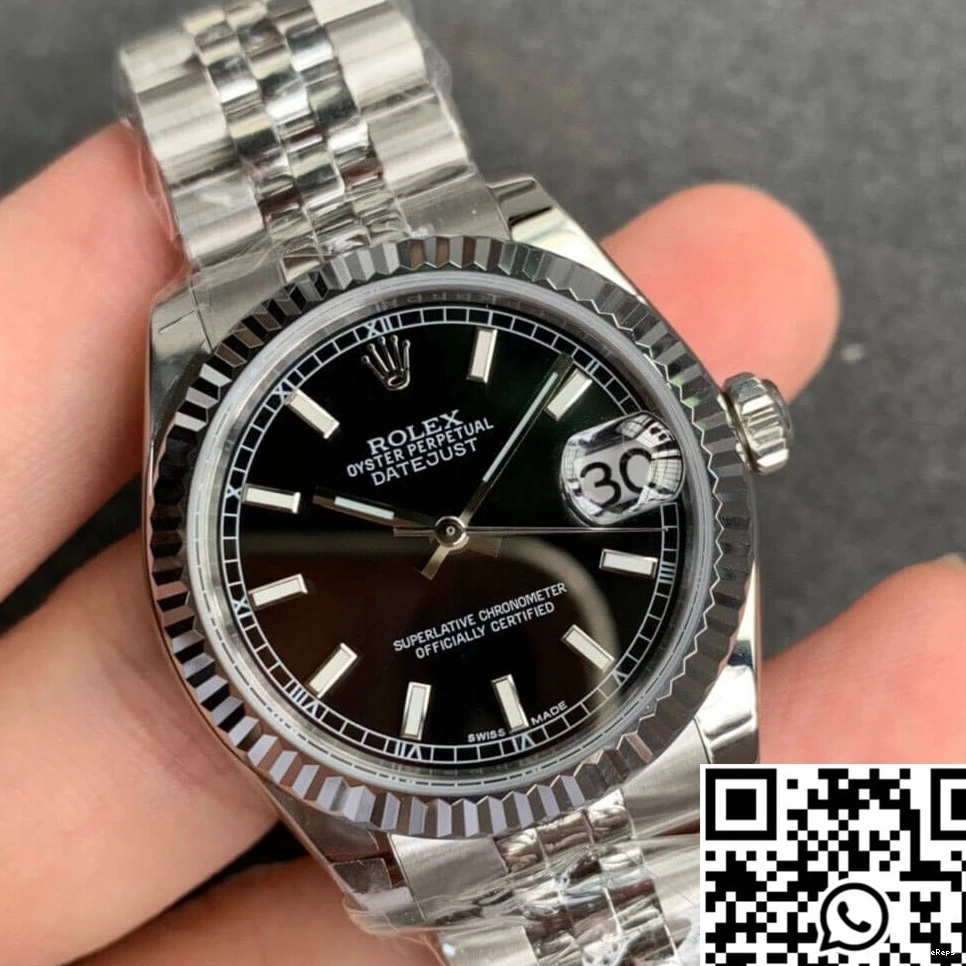 Factory GS M178274-0004 Rolex Black Datejust Dial 0707